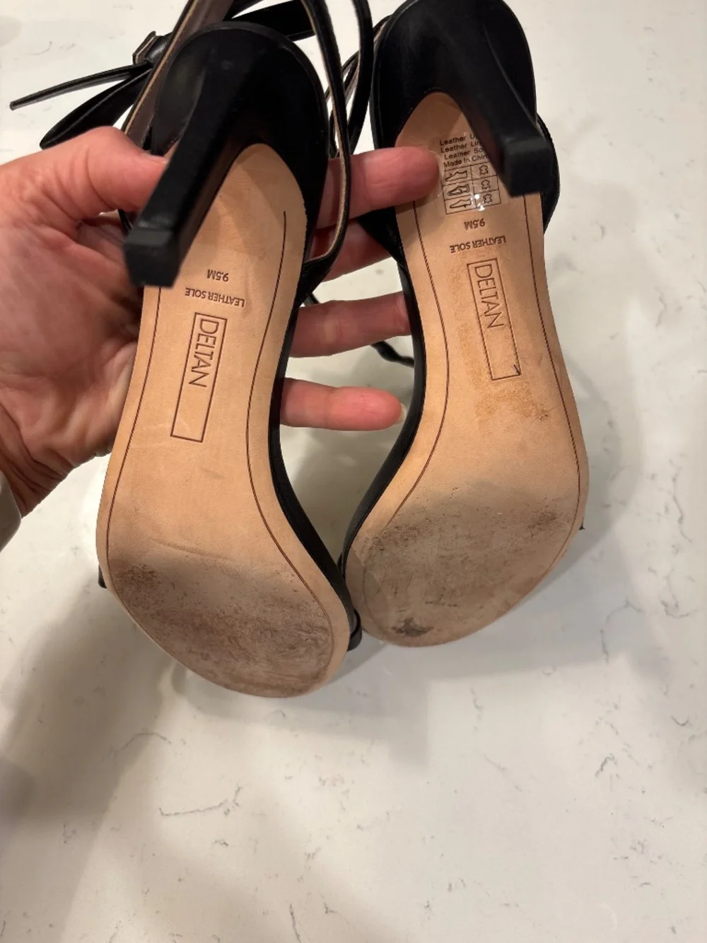 Size 9.5 Deltan Black heels